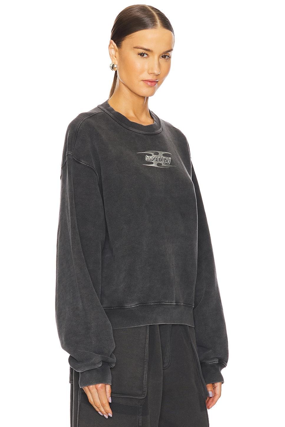 Crew Neck Sweatshirt With Blade Logo Alexander Wang Product Image