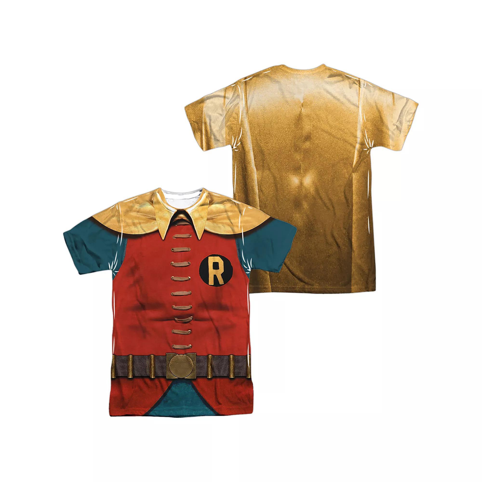 Men's Batman Robin Sublimated Graphic Tee, Size: Small, Black Product Image