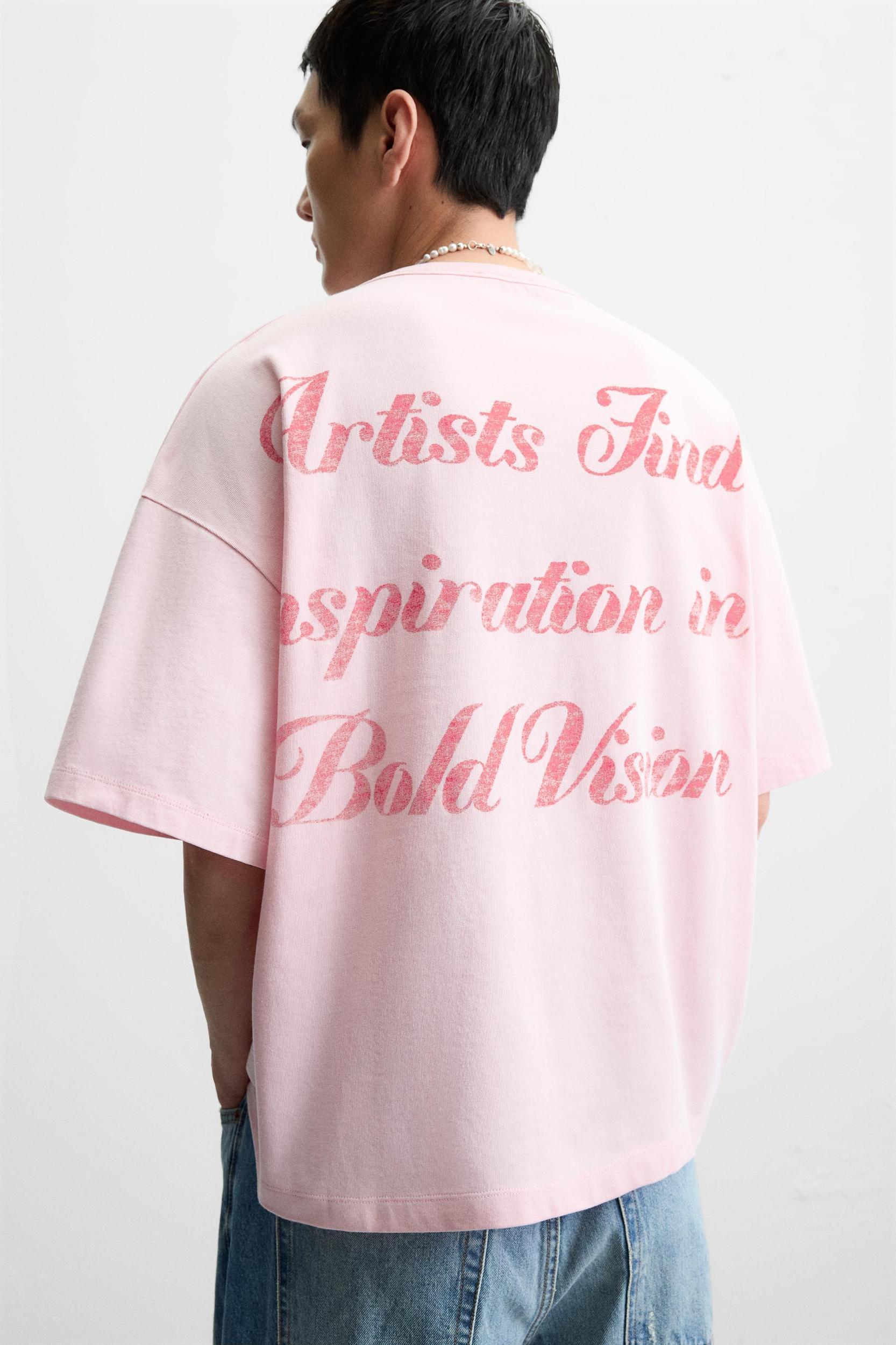 PRINTED TEXT T-SHIRT Product Image