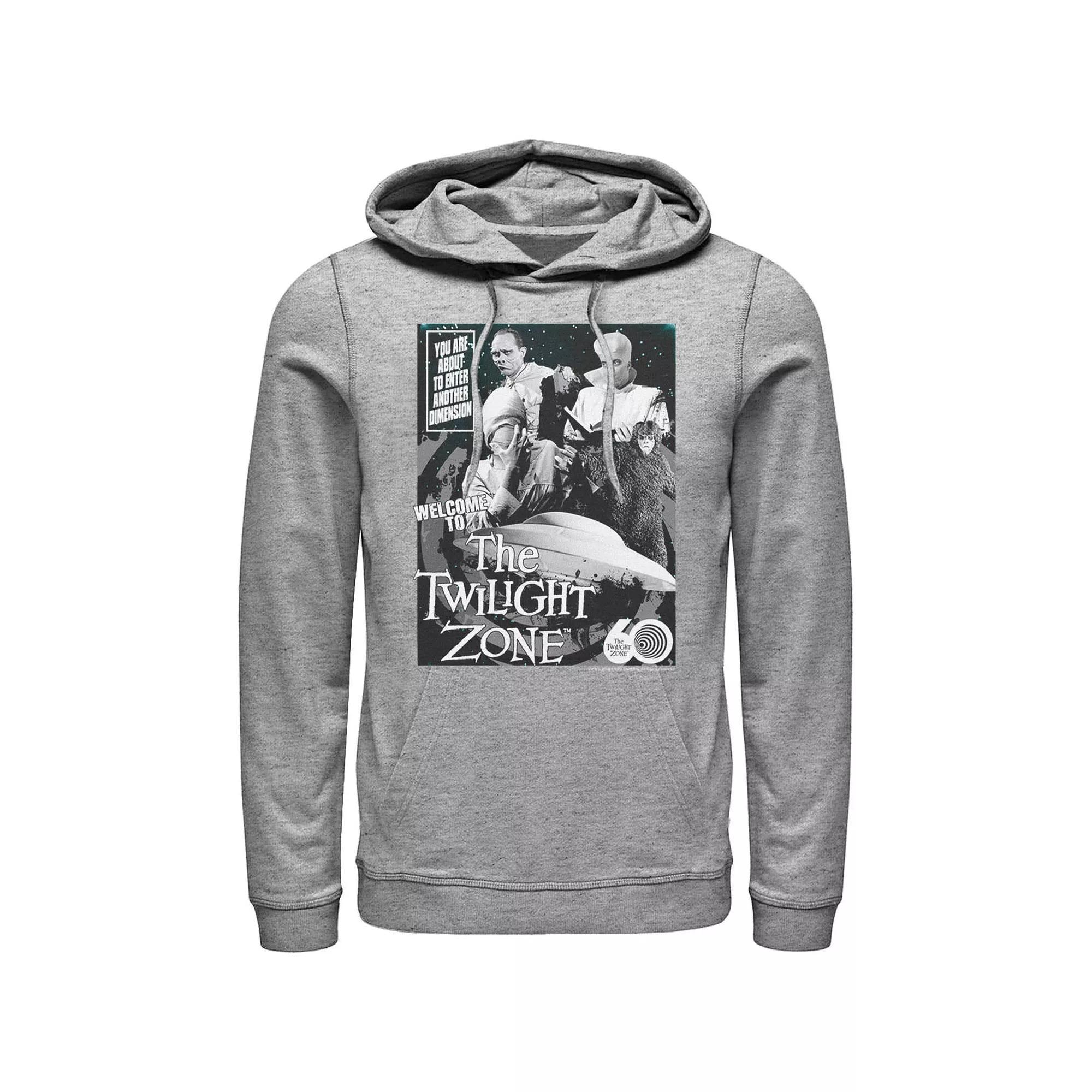 Men's CBS The Twilight Zone Comic 60th Hoodie, Size: 3XL, Athletic Grey Product Image