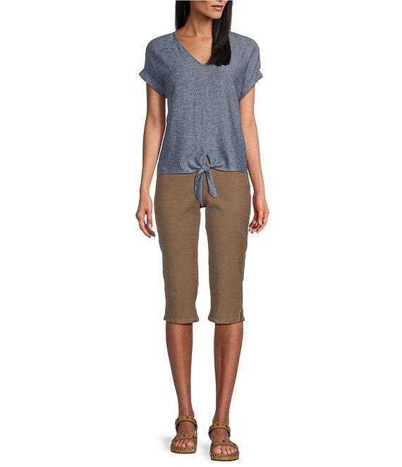 Westbound Petite Size High Rise Pull-On Capri Pants Product Image
