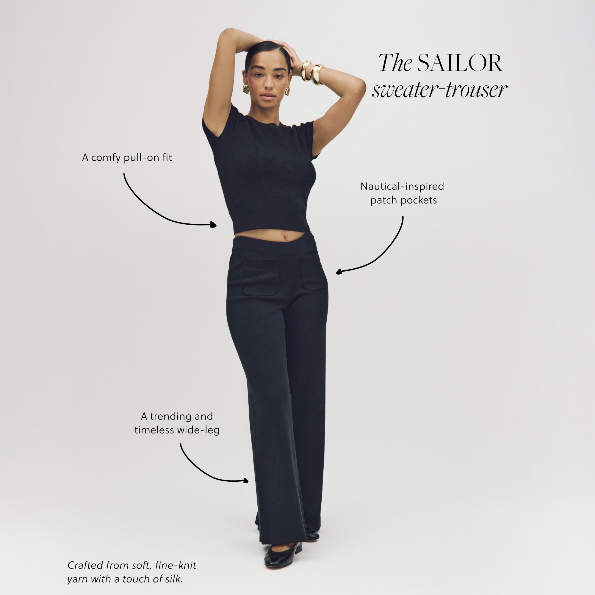 Sailor sweater trouser in TENCEL™ lyocell blend Product Image