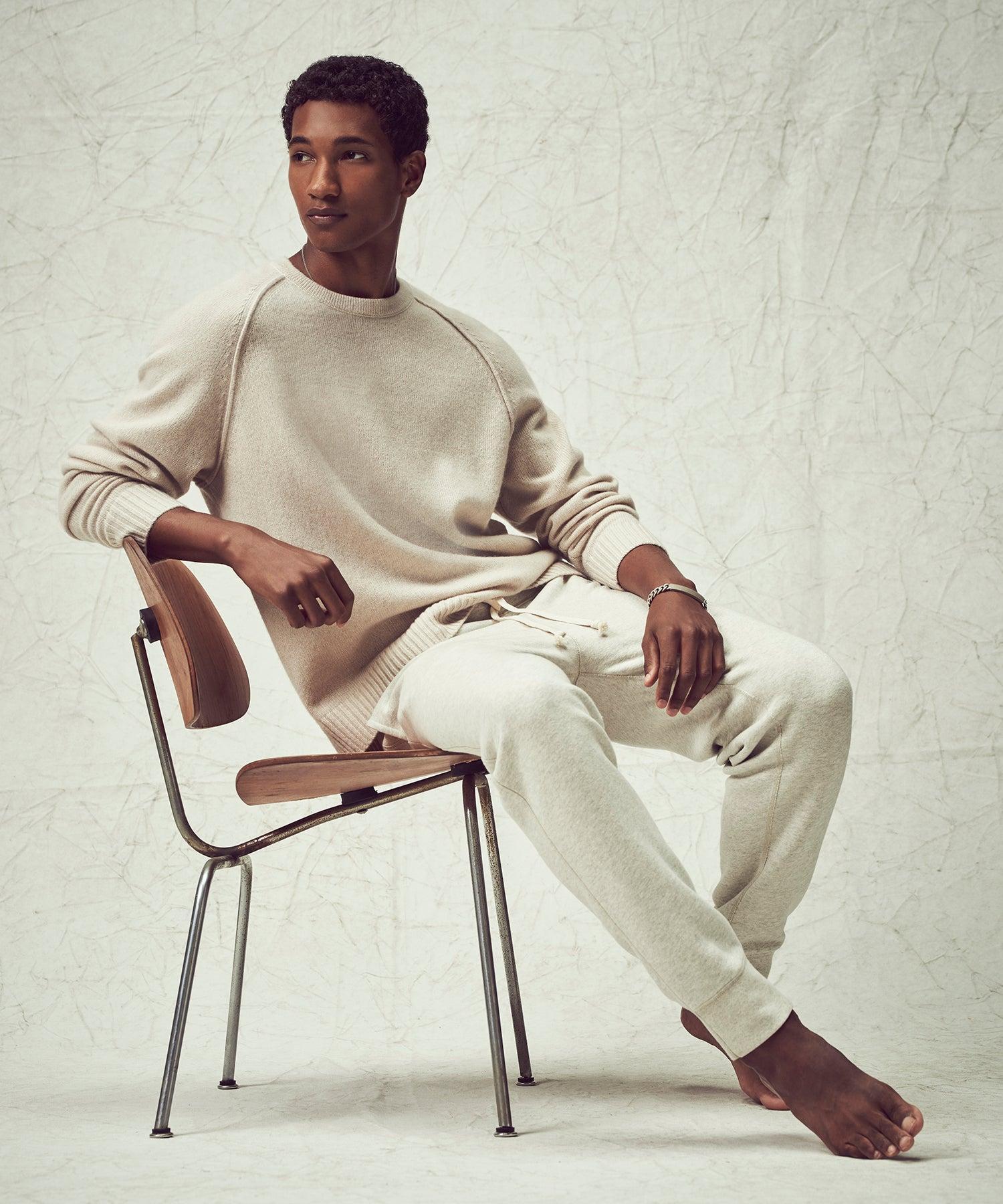 Nomad Cashmere Crewneck in Bisque Product Image