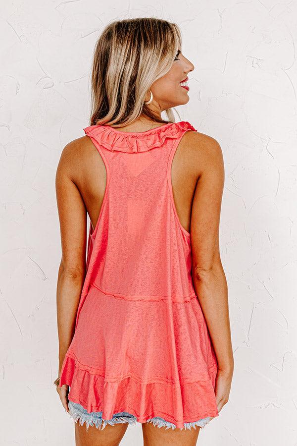 Sunshine Needed Shift Top In Neon Pink Product Image