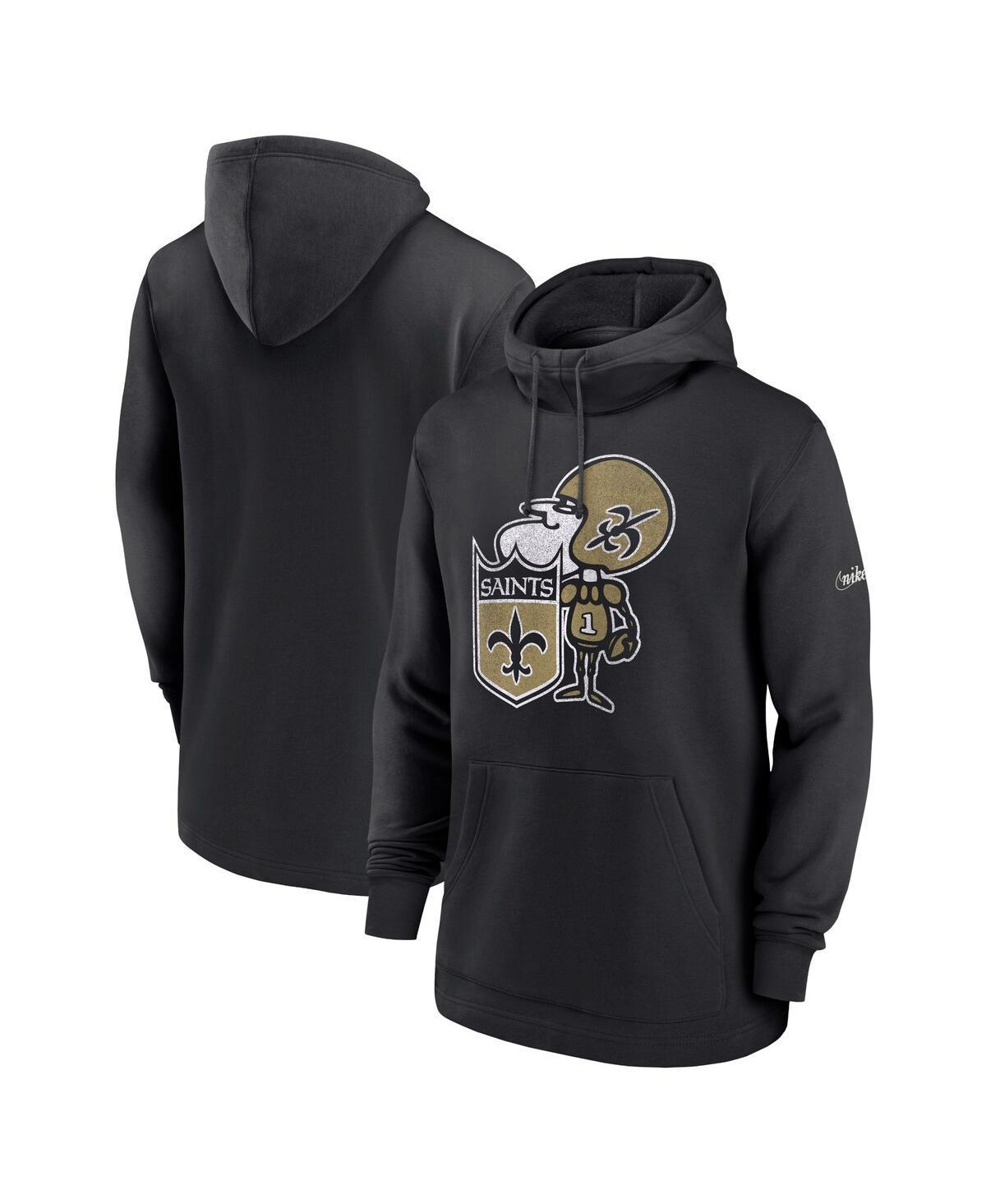 Men's Nike Black New Orleans Saints Classic Pullover Hoodie, Size: XL Product Image