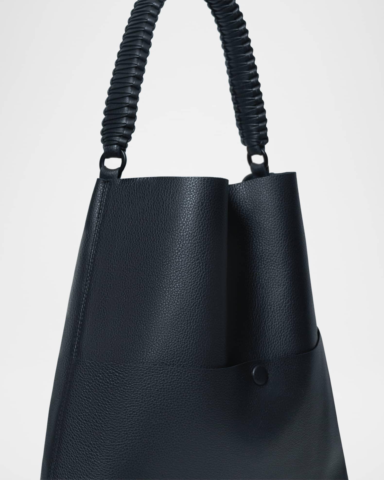 Slim Medium Grained Leather Tote Bag Product Image