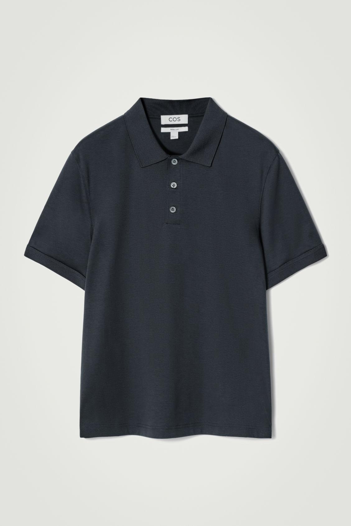 REGULAR-FIT MERCERIZED-COTTON POLO SHIRT Product Image