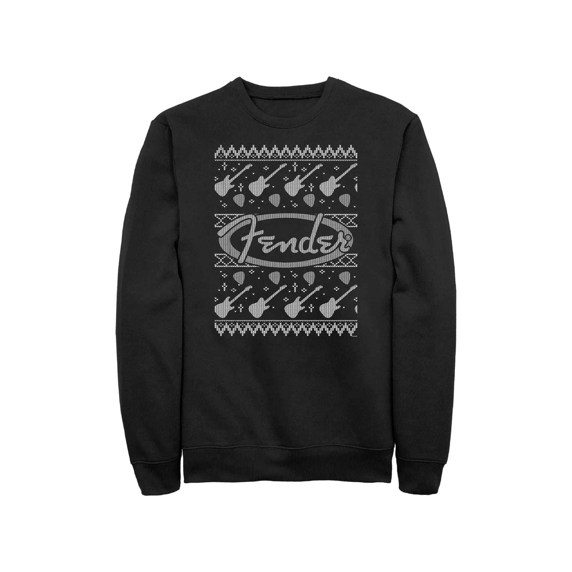 Big & Tall Fender Christmas Sweater Graphic Tee, Men's,  Product Image