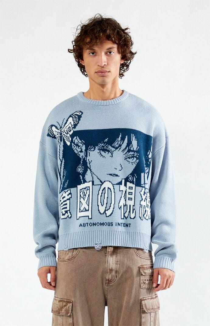 Mens Autonomous Intent Cropped Sweater Product Image