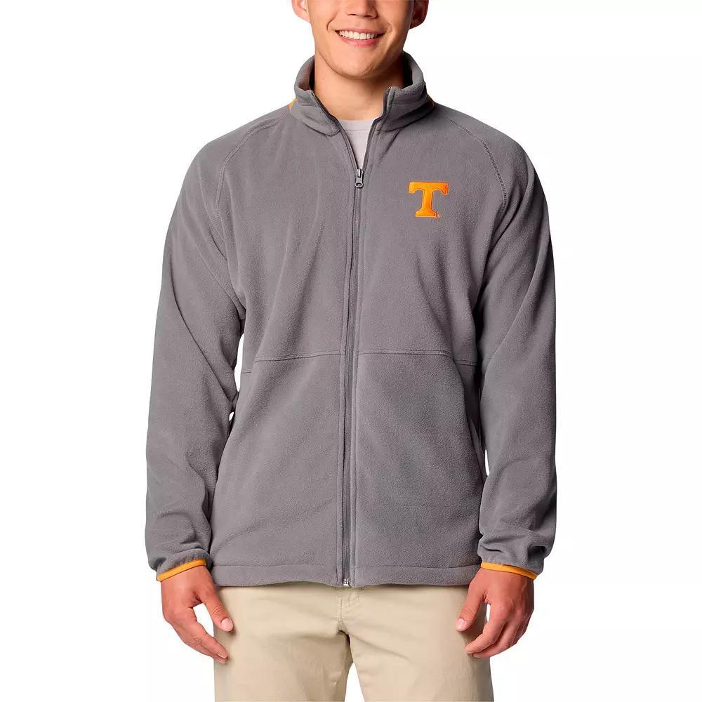 Men's Columbia Gray Tennessee Volunteers Big & Tall Flanker IV Fleece Raglan Full-Zip Jacket,  Product Image