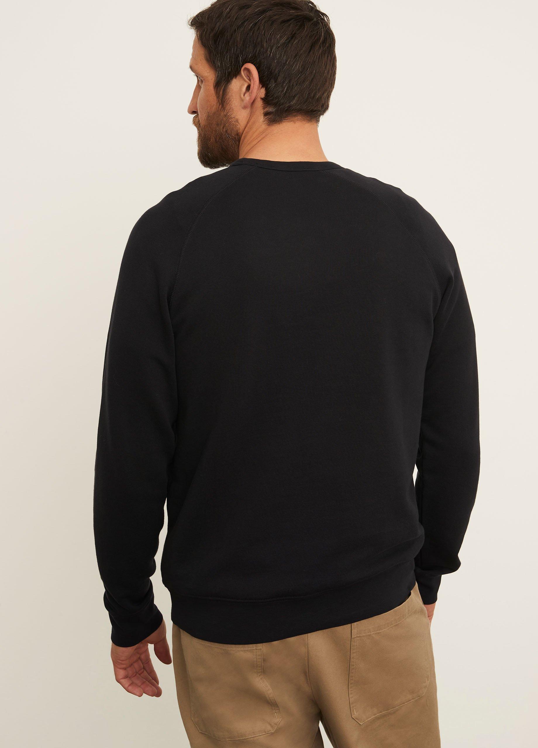 French Terry Long Sleeve Crew Neck T-Shirt Product Image