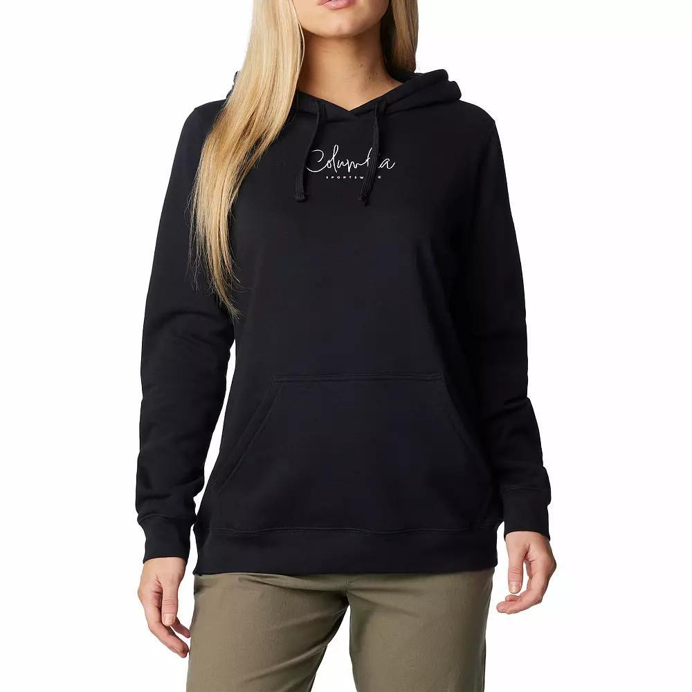 Women's Columbia Trek Graphic Pullover Hoodie, Size: Large, Black Product Image