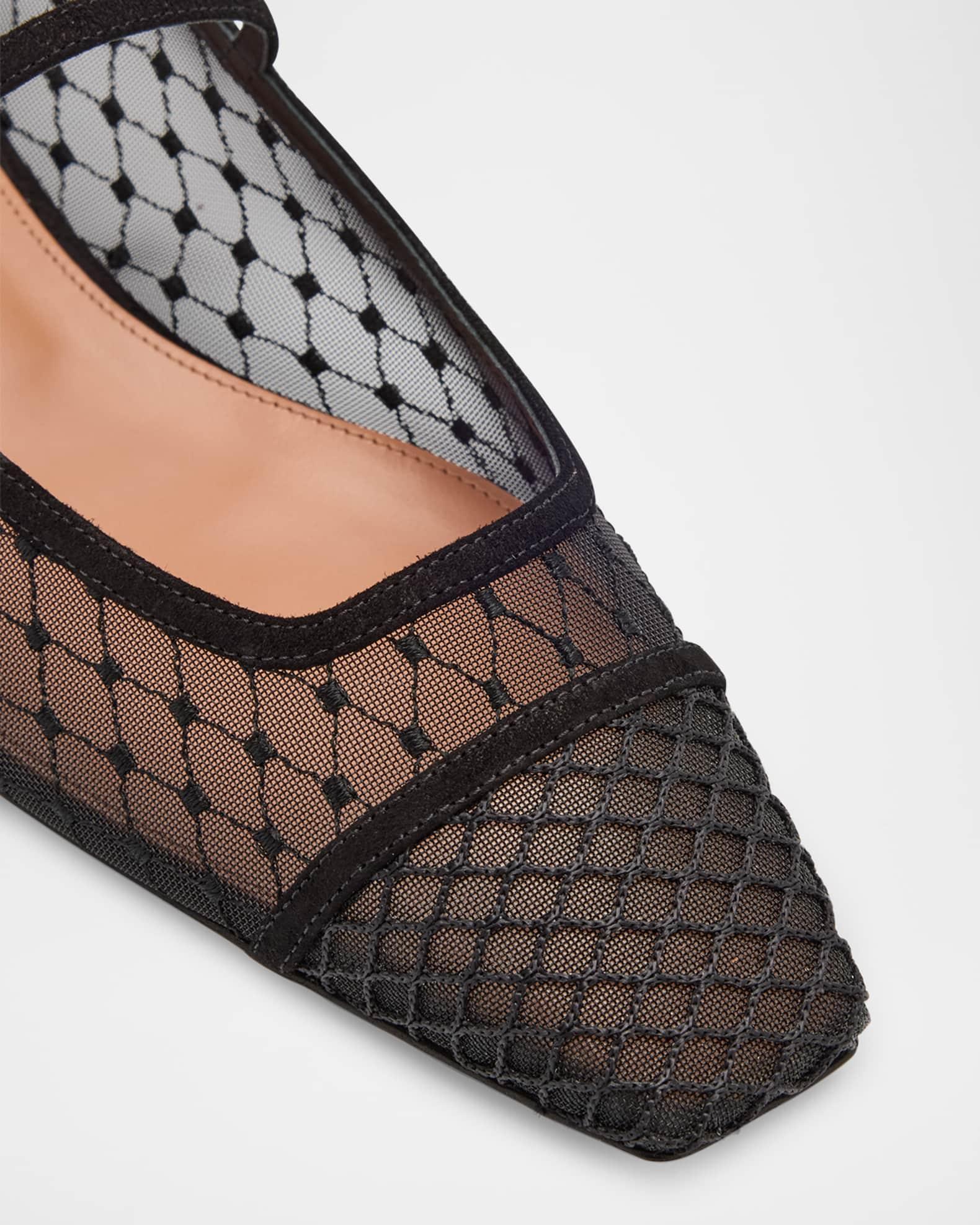 Fishnet Suede Juliette Ballerina Flats Product Image