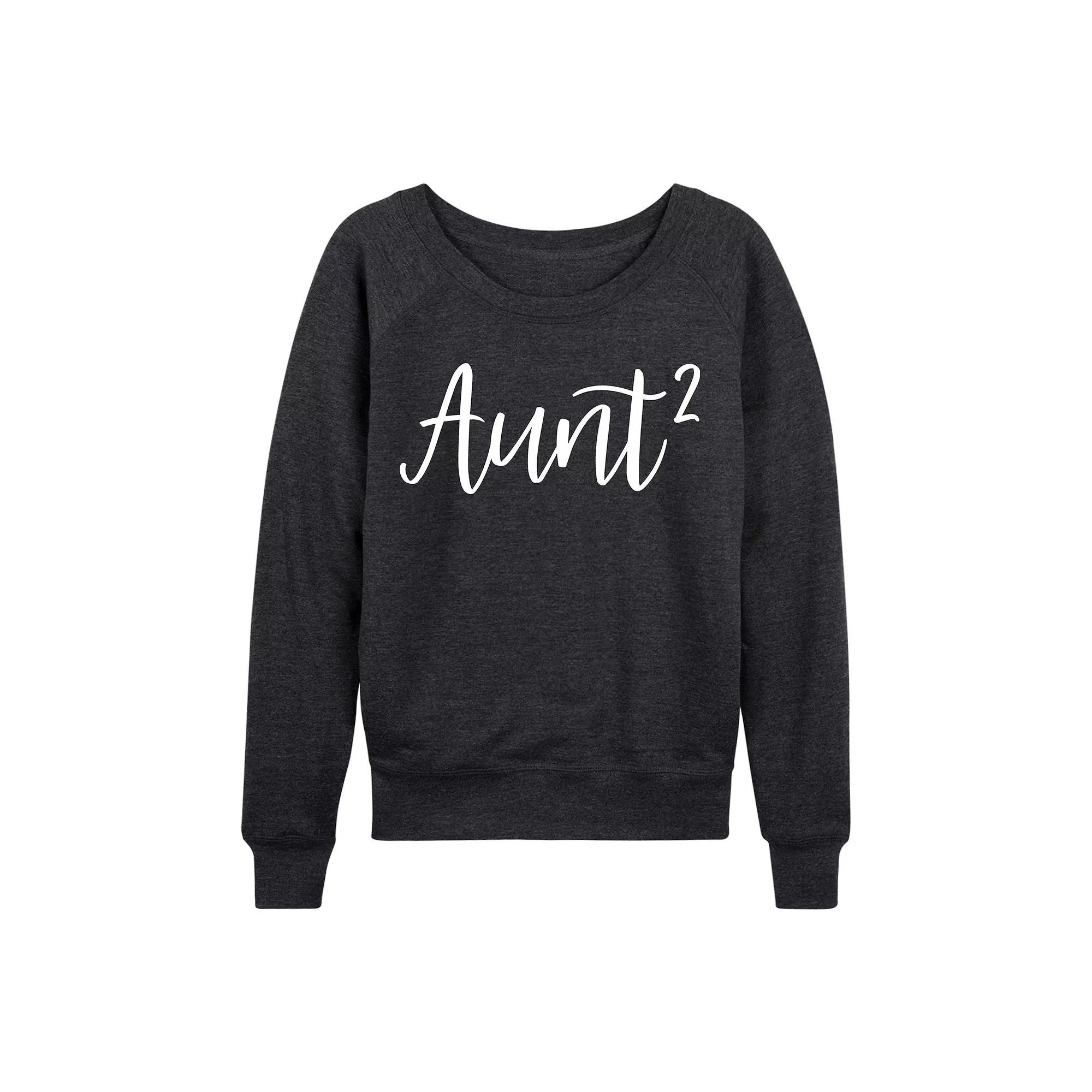Women's Aunt Squared French Terry Long Sleeve Tee, Girl's,  Product Image