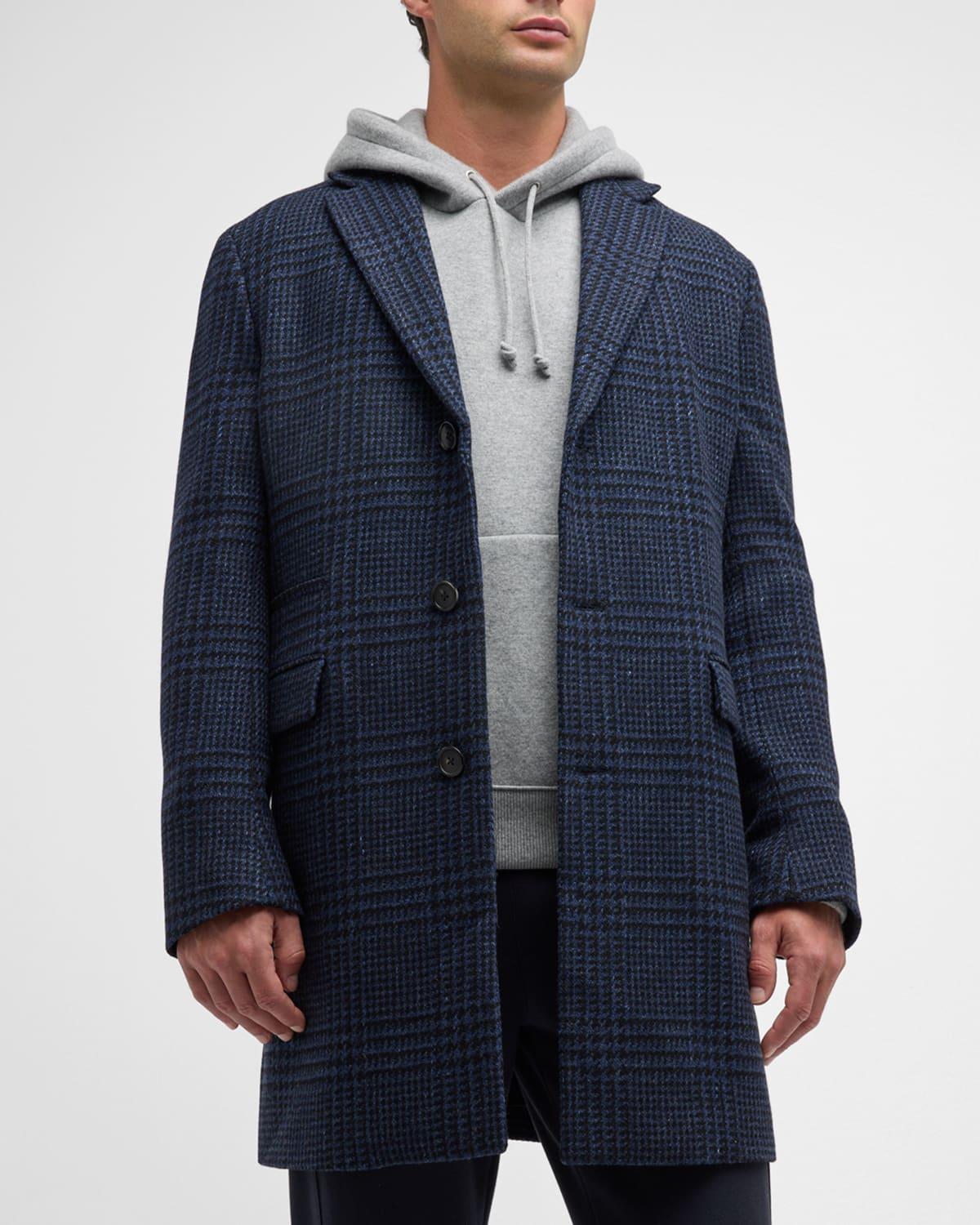 Mens Sherwood Plaid Topcoat Product Image