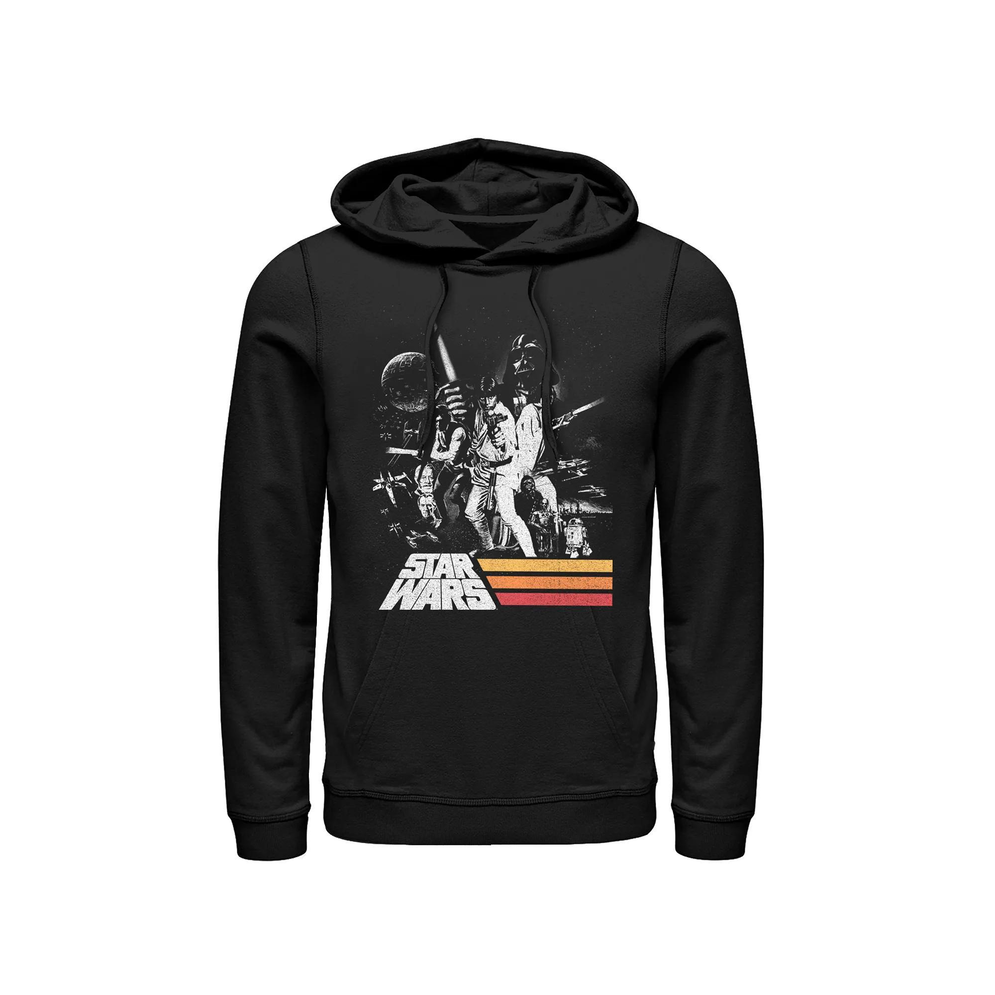 Men's Star Wars Classic Poster Pullover Hoodie, Size: 3XL, Black Product Image