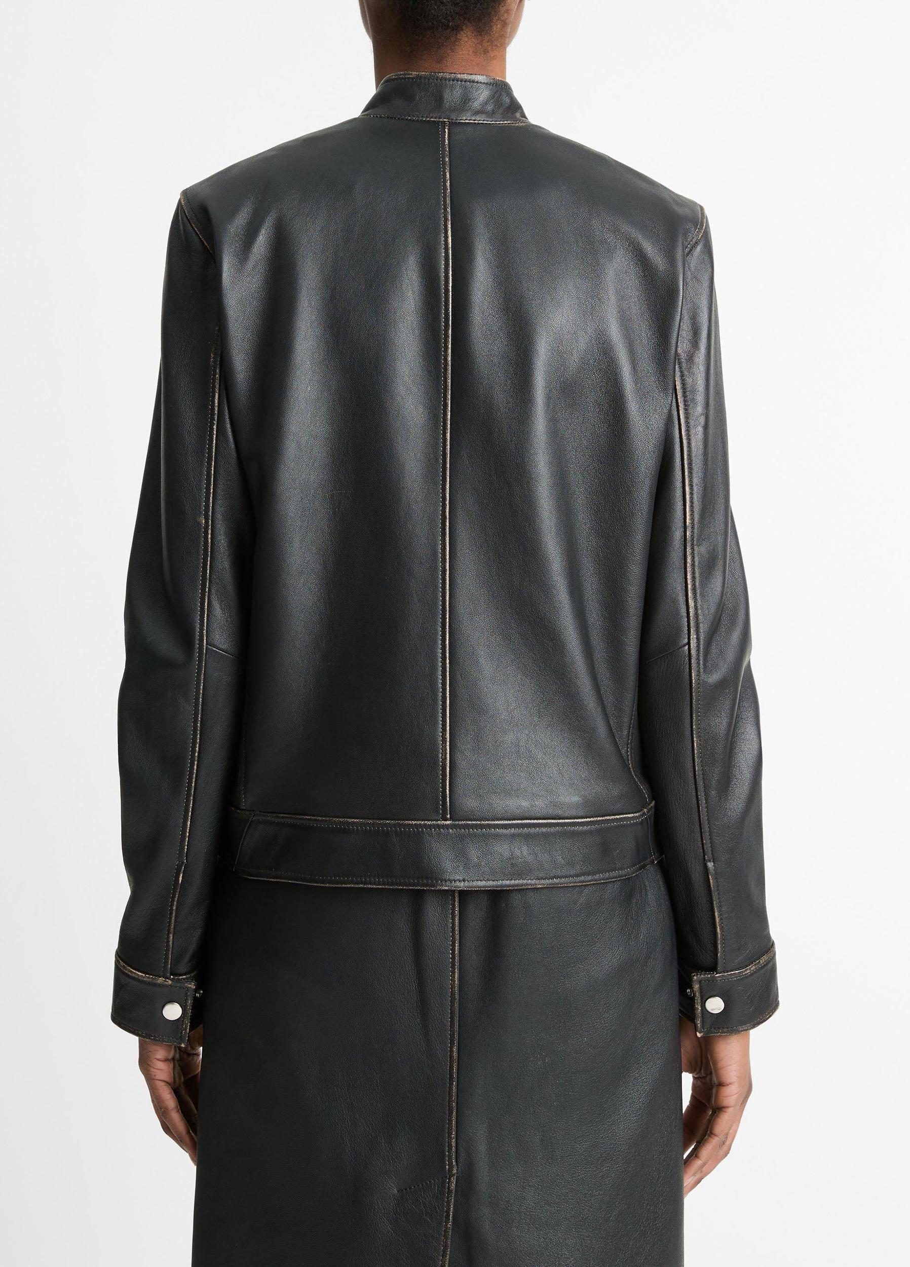 Leather Moto Jacket Product Image