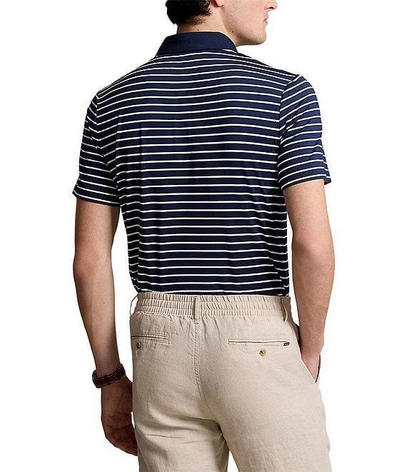 Polo Ralph Lauren Classic Fit Striped Performance Stretch Short Sleeve Polo Shirt Product Image