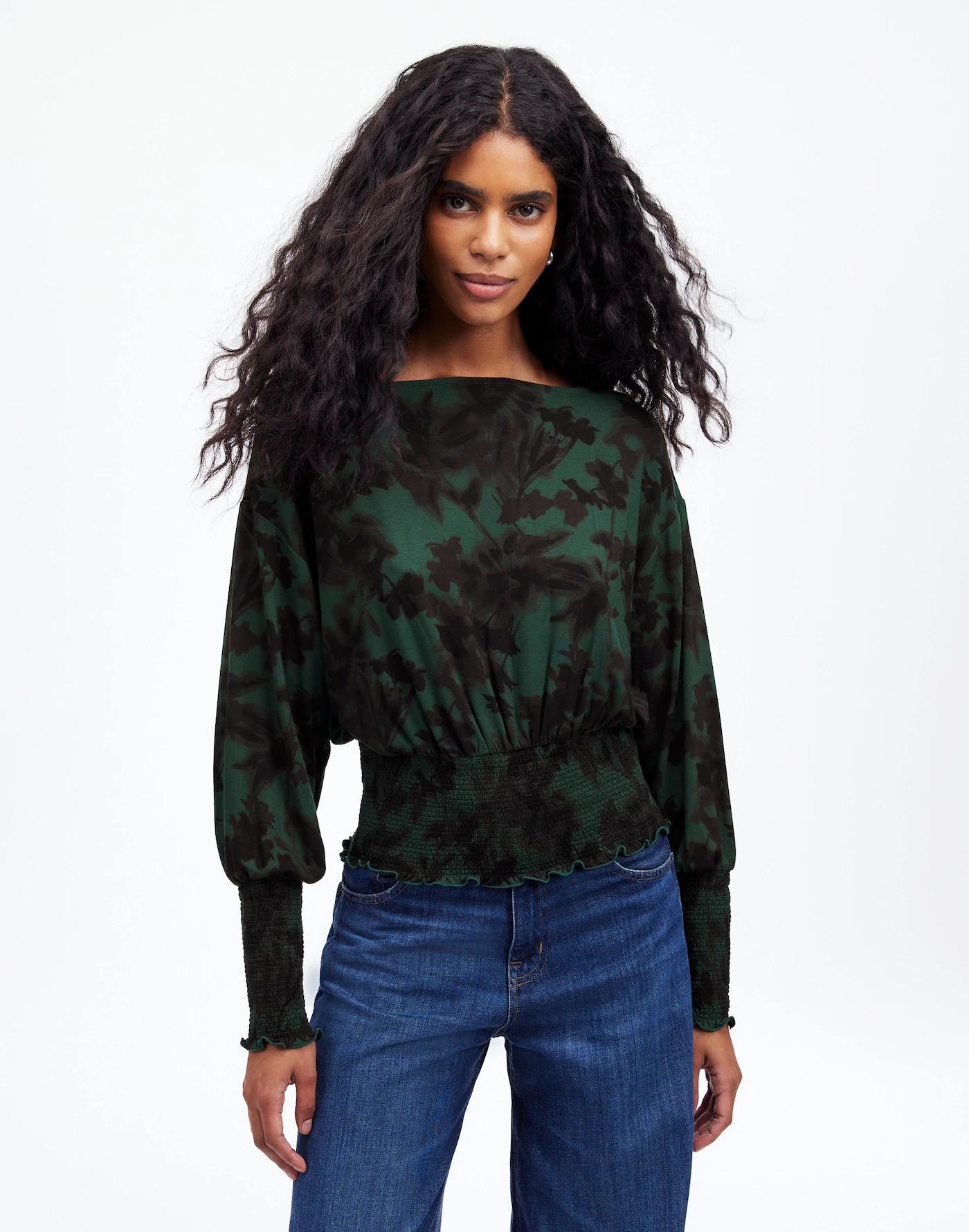 Cinched Long-Sleeve Top Product Image