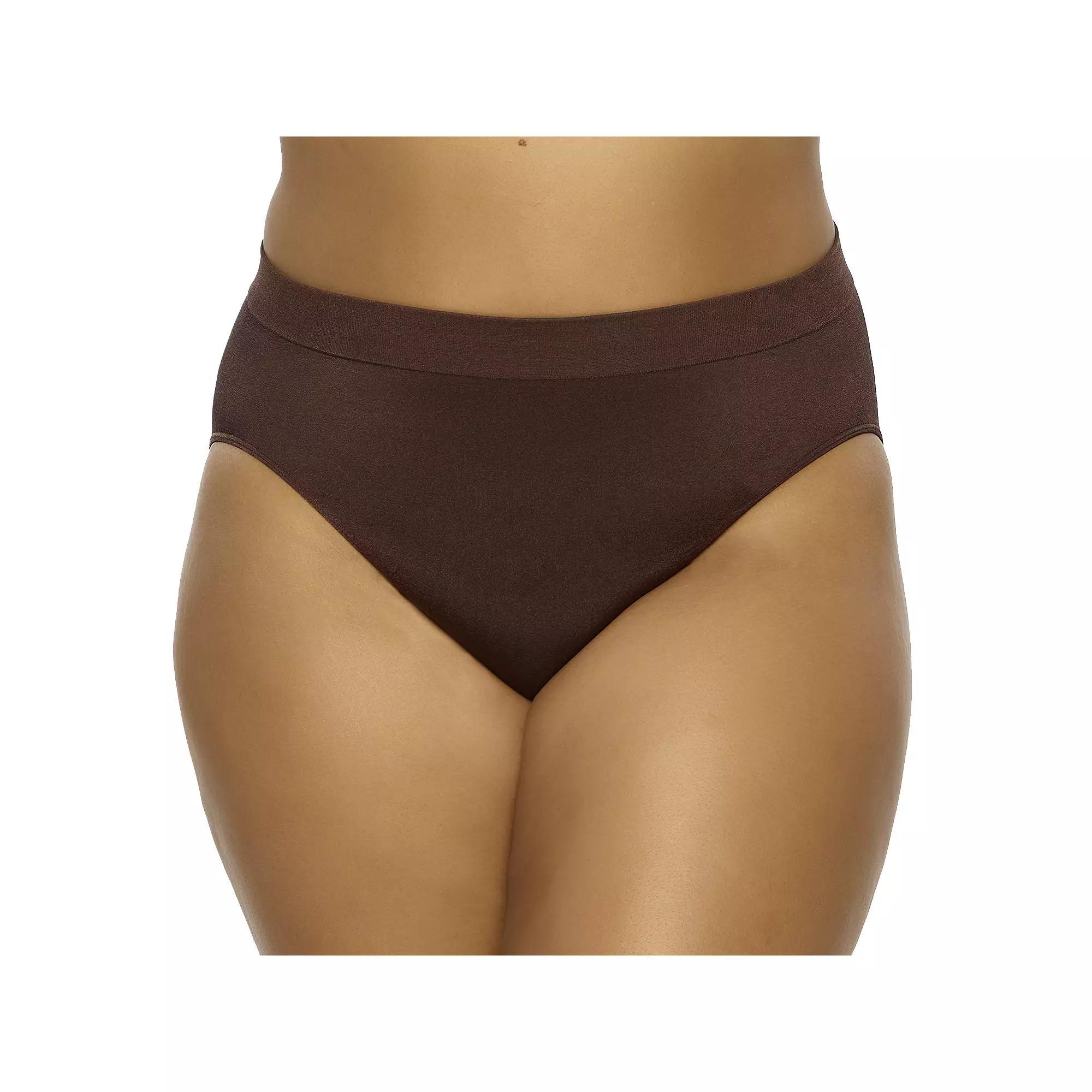Plus Size Paramour by Felina Body Smooth Hi-Cut Brief Panty 645128, Women's, Size: Large, Cameo Pink Cmr Product Image