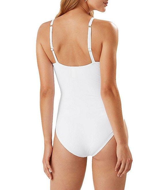 Tommy Bahama Pearl Solid Tummy Control One Piece Swimsuit Product Image