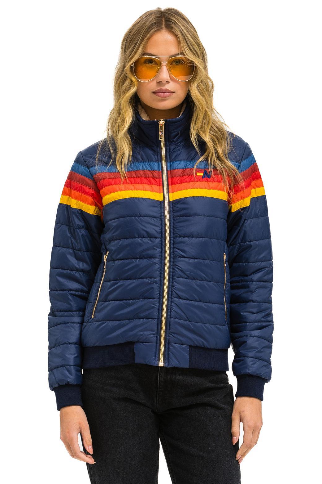 5 STRIPE JACKET - NAVY Female Product Image