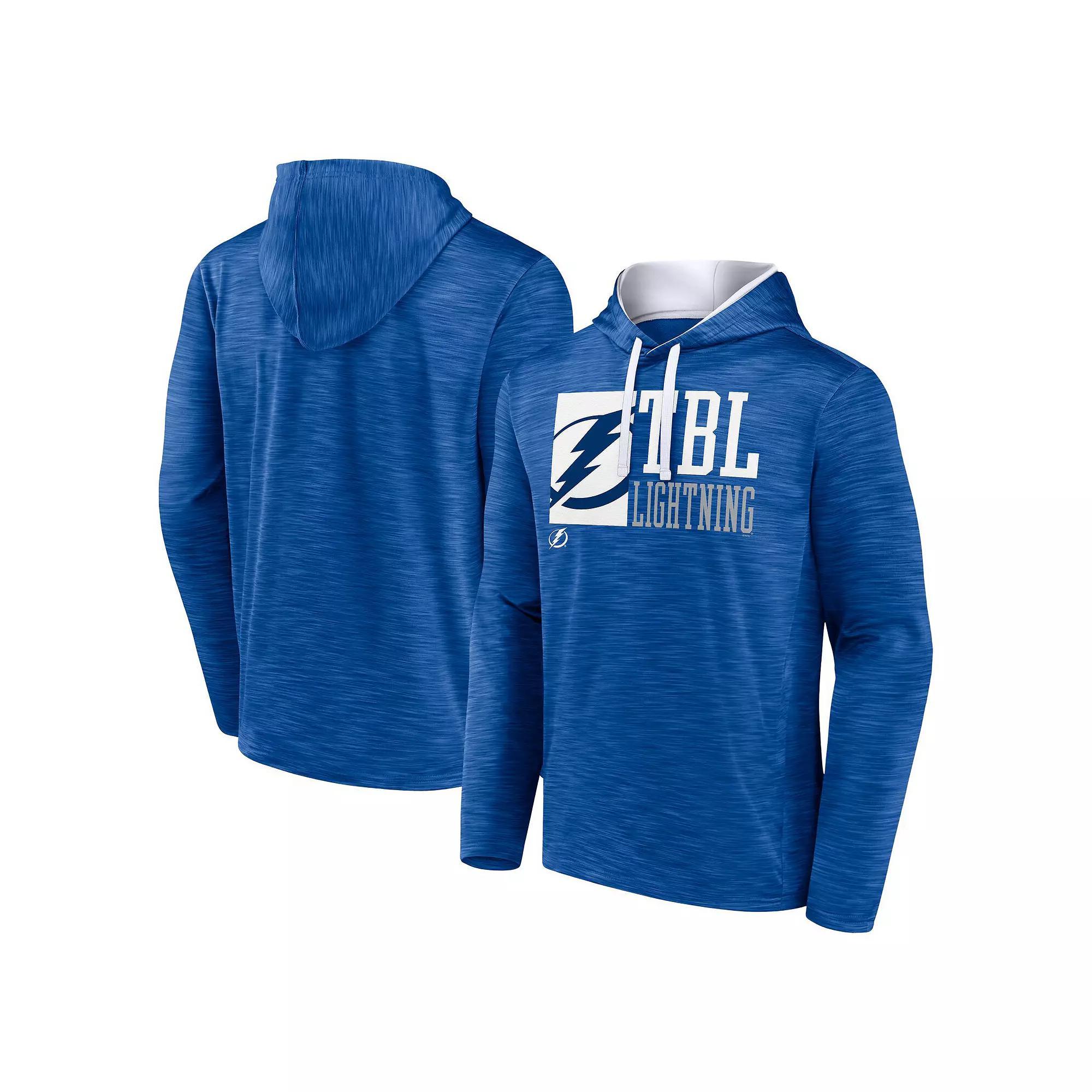 Men's Fanatics Blue Tampa Bay Lightning Never Quit Pullover Hoodie,  Product Image
