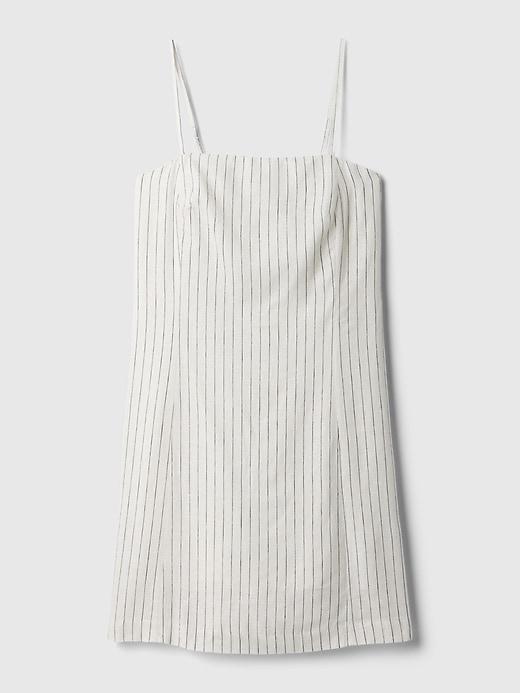 Linen-Blend Mini Dress Product Image