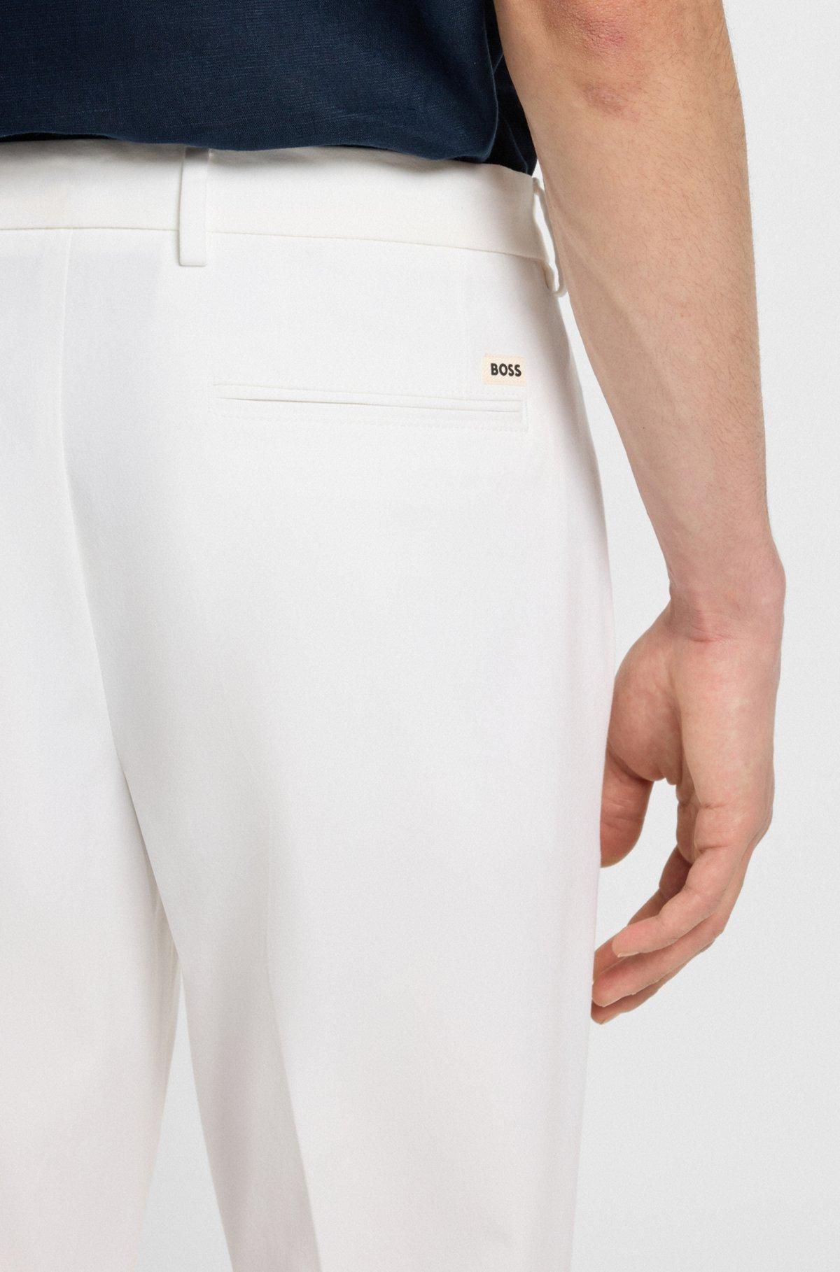Slim-fit trousers in stretch cotton Product Image