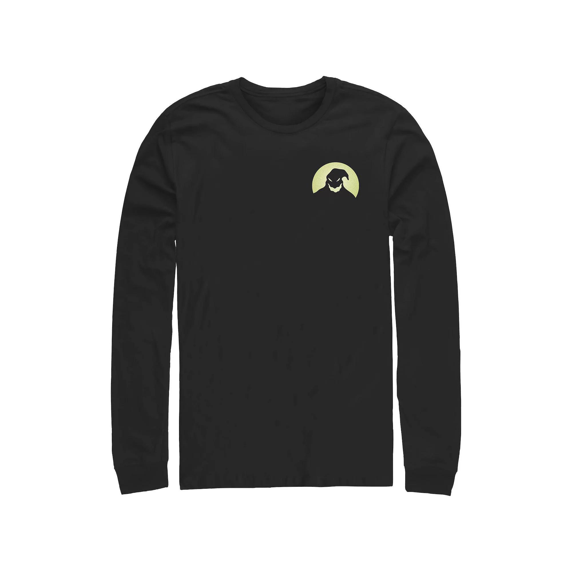 Disney's The Nightmare Before Christmas Oogie Boogie's Silhouette Long Sleeve Men's Graphic Tee,  Product Image