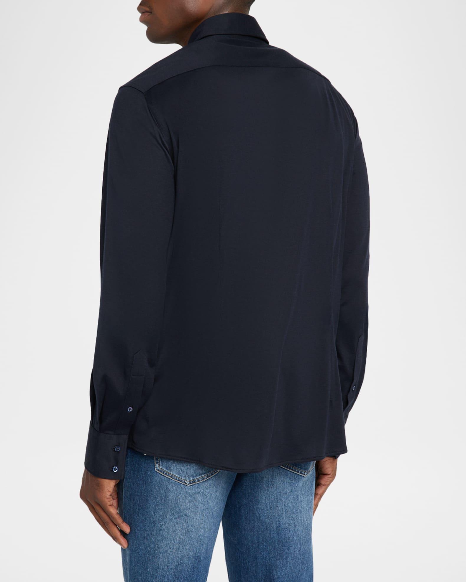 Men's Silk and Cotton Jersey Sport Shirt Product Image