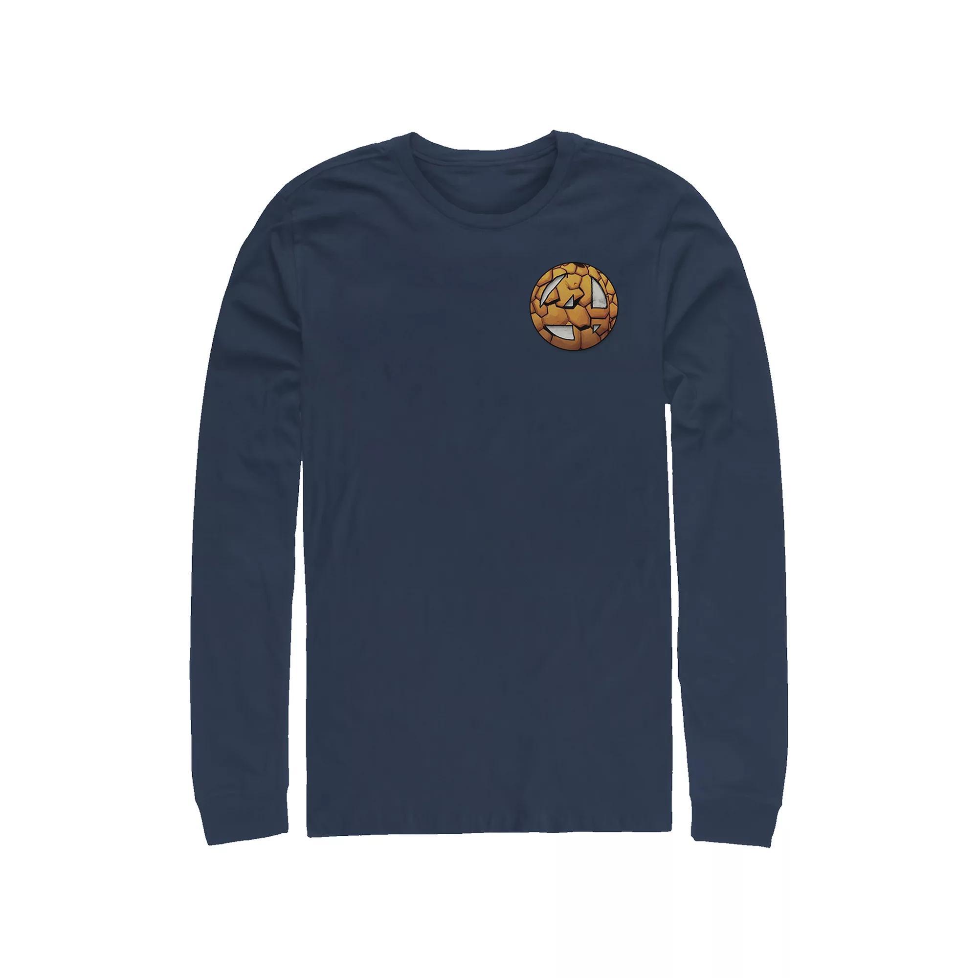 Men's Marvel Fantastic Four The Thing Logo Long Sleeve Graphic Tee,  Product Image