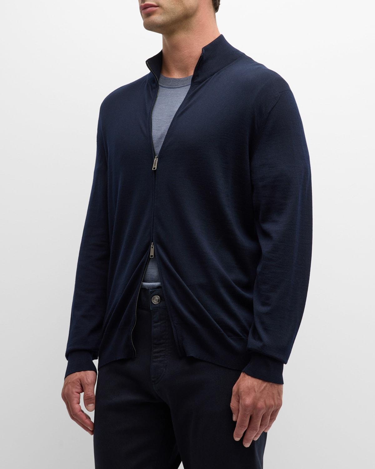 Mens High-Performance Wool Full-Zip Sweater Product Image