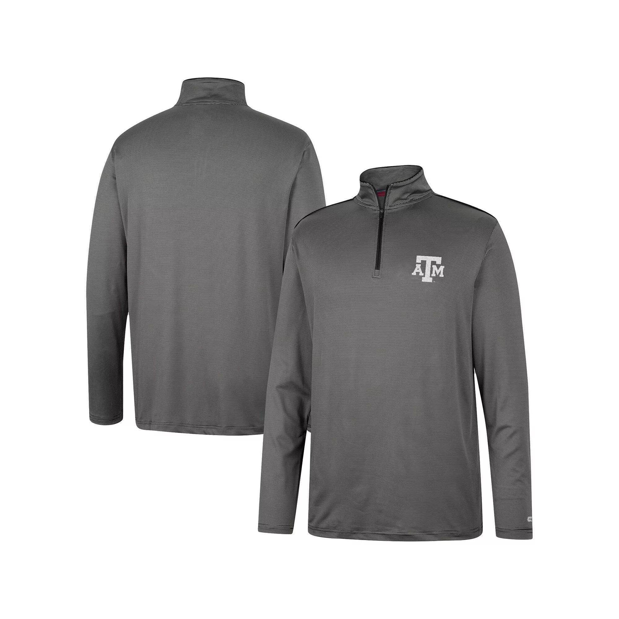 Men's Colosseum Charcoal Iowa Hawkeyes Logo Quarter-Zip Windshirt,  Product Image