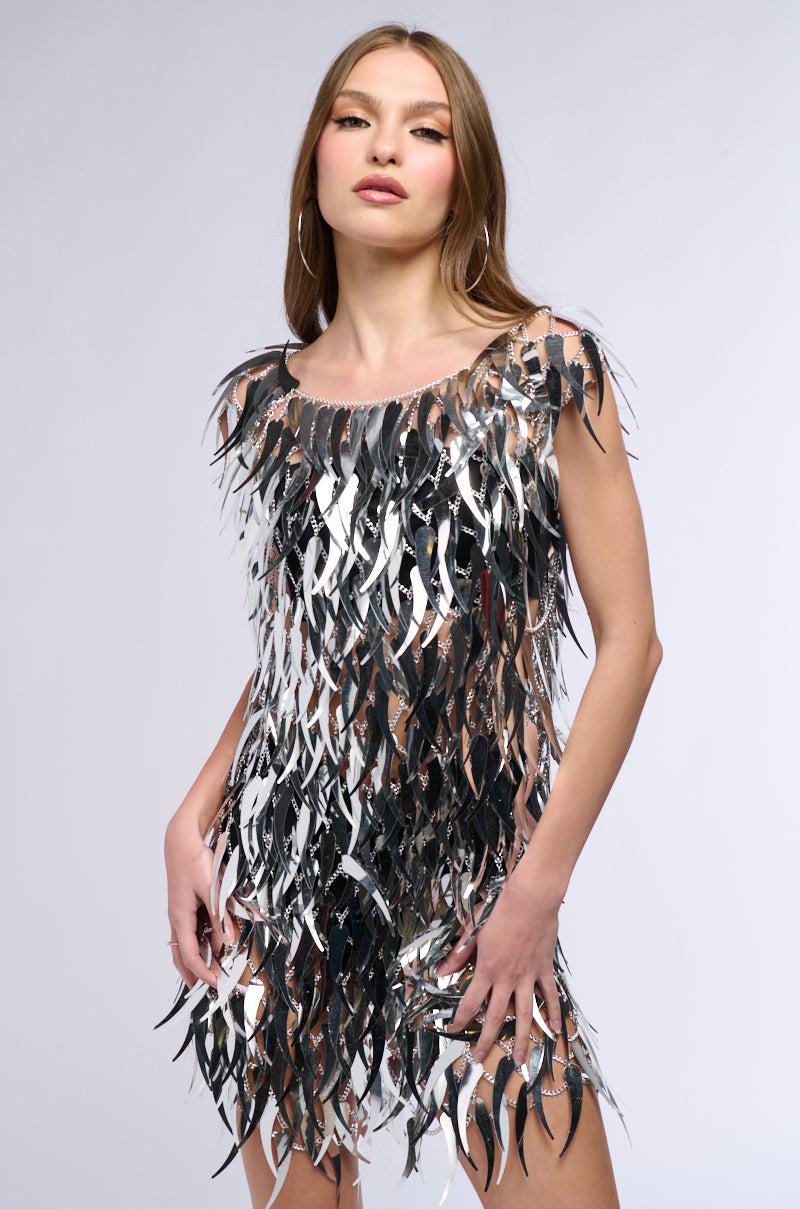 NO ONE LIKE ME SEQUIN MINI DRESS Product Image