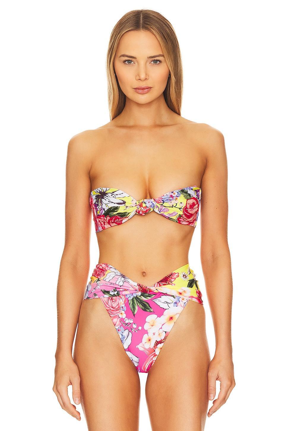 x REVOLVE Lucille Bikini Top Agua Bendita Product Image