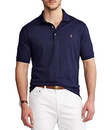 Polo Ralph Lauren Big  Tall Classic Fit Soft Cotton Multi-Colored Pony Polo Shirt Product Image