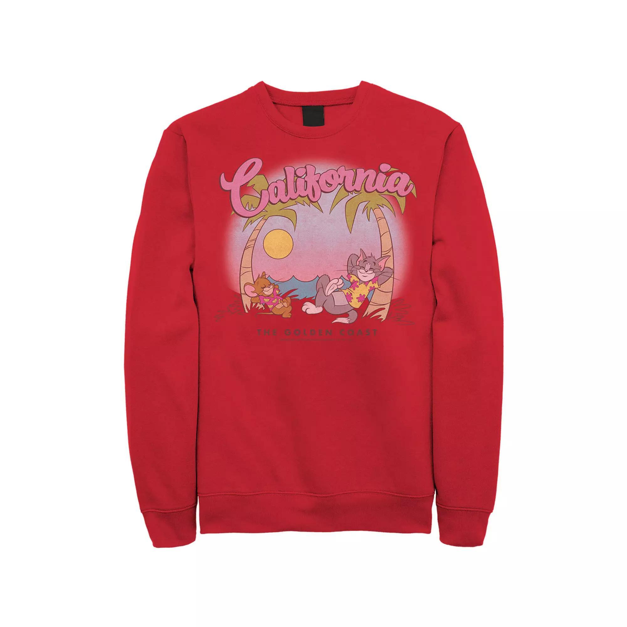 Men's Tom & Jerry California Golden Coast Sweatshirt,  Product Image