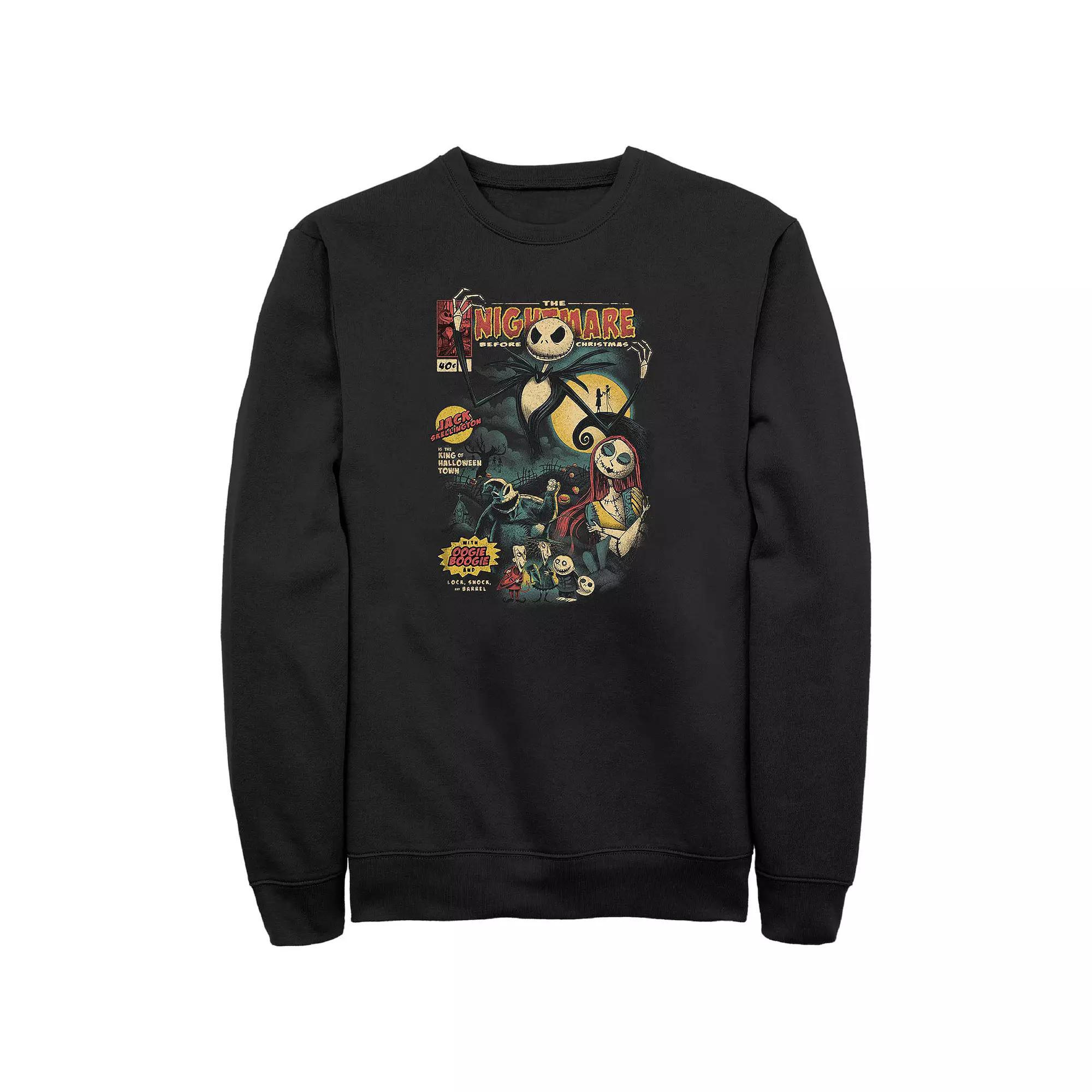 Disney's The Nightmare Before Christmas Graphic Novel Cover Men's Graphic Fleece,  Product Image