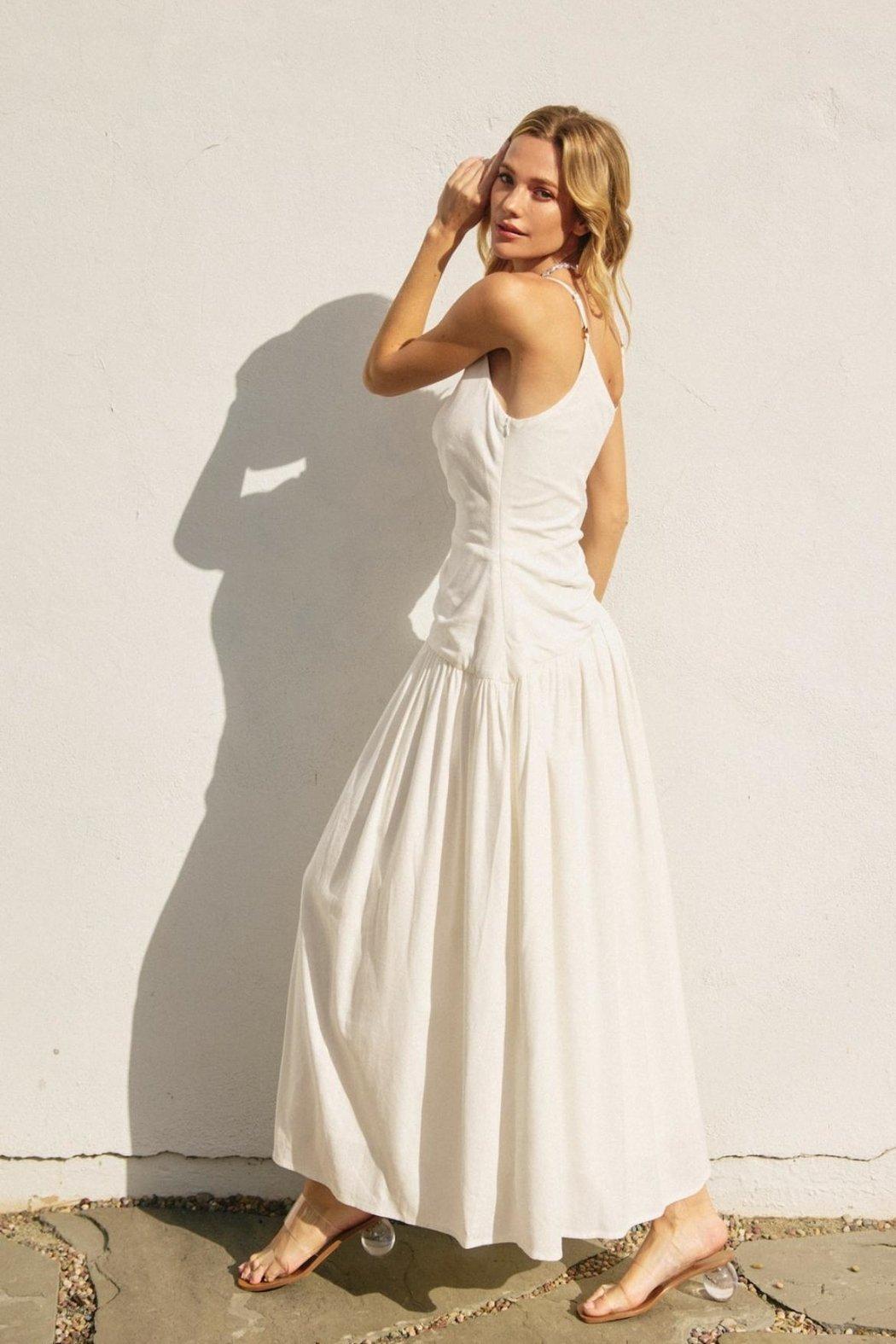 Asymmetrical Neckline Dress Product Image