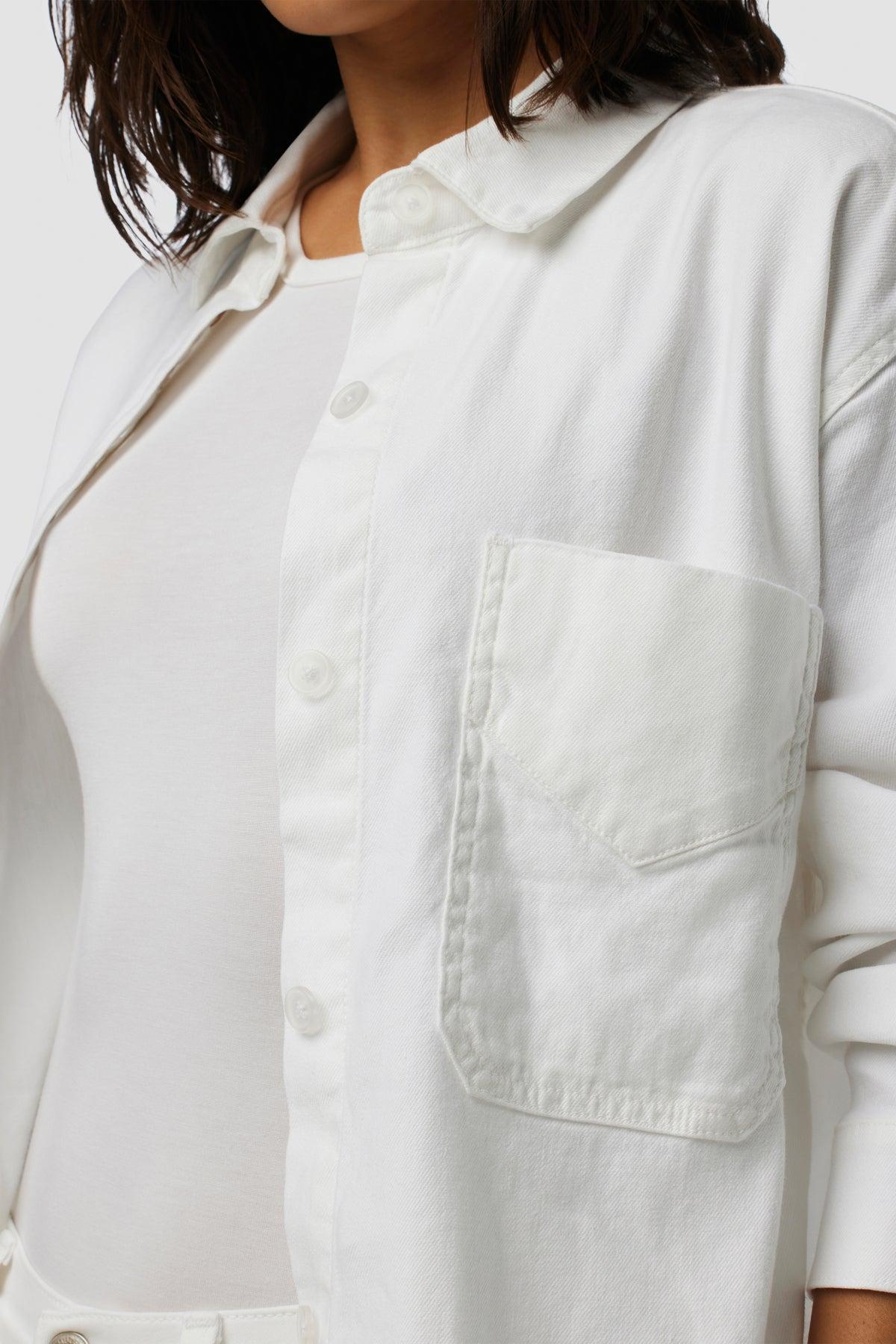 Oversized Button Down Shirt Female Product Image
