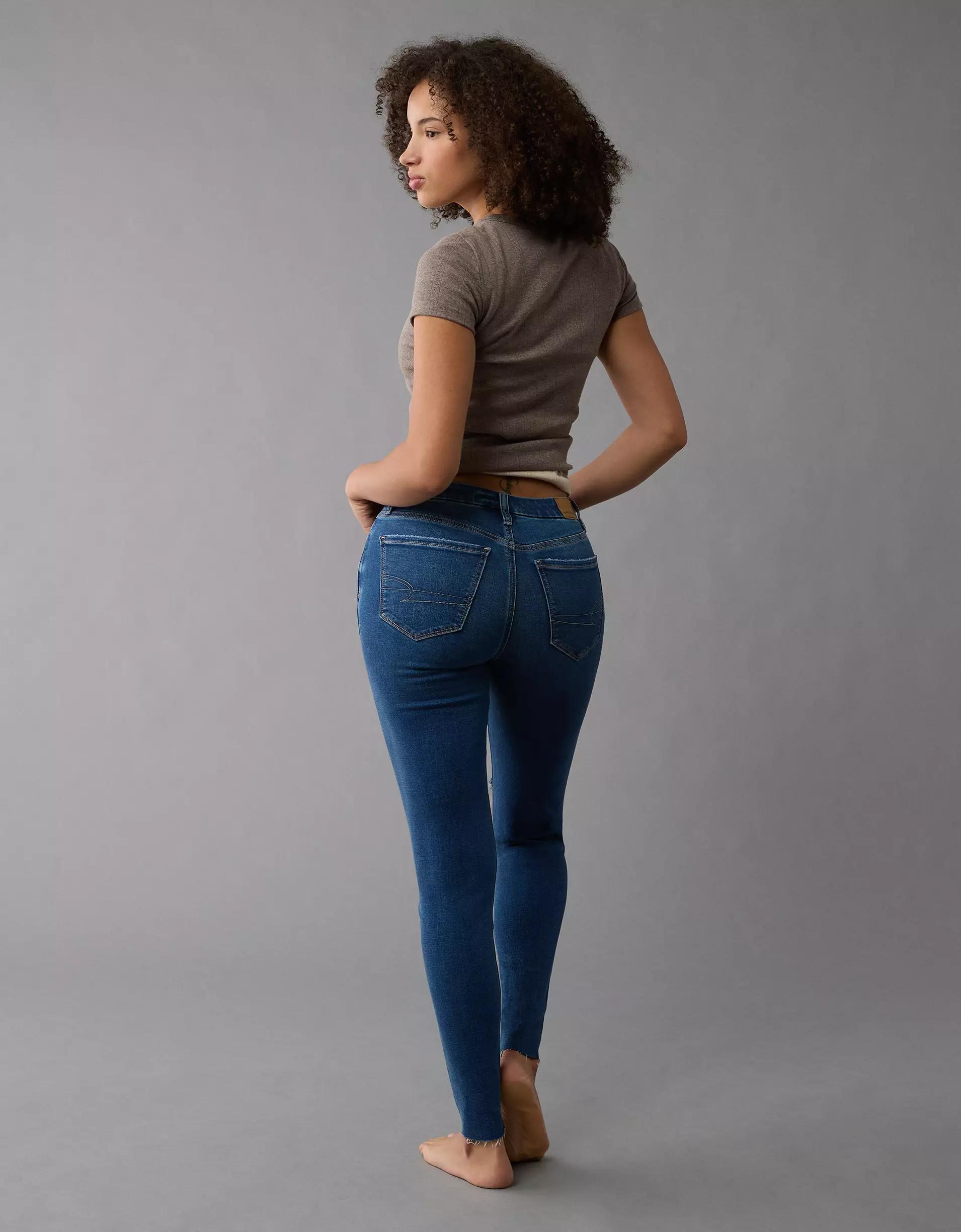 AE Next Level Curvy Ripped High-Waisted Jegging Product Image