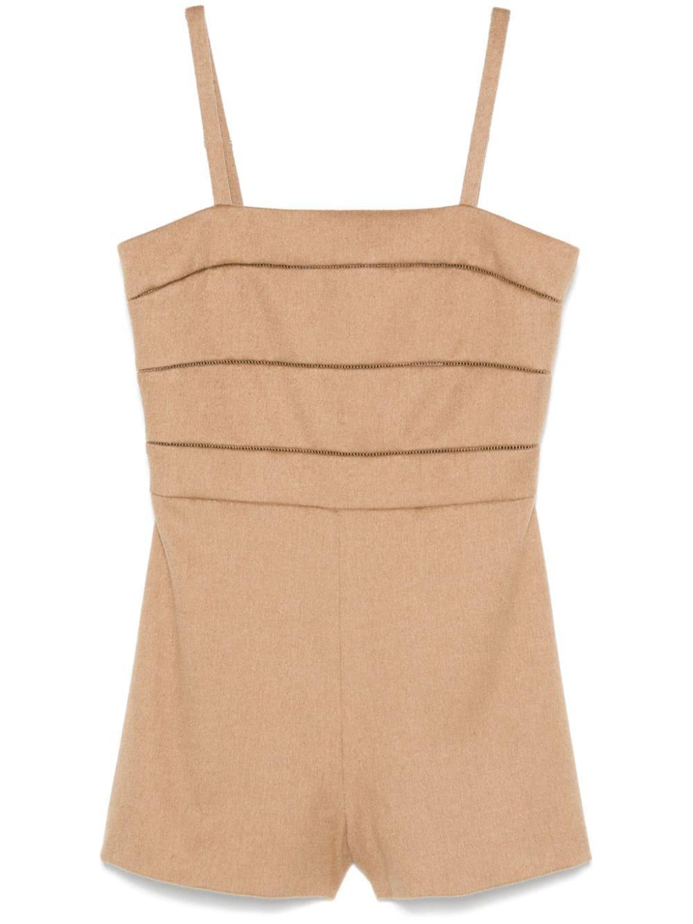 MAX MARA Matassa Playsuit In Neutrals Product Image