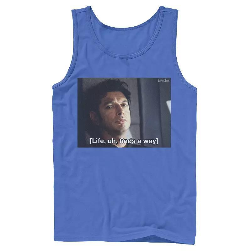 Men's Jurassic Park Life Finds A Way Goldblum Jeff Stare Tank Top,  Product Image
