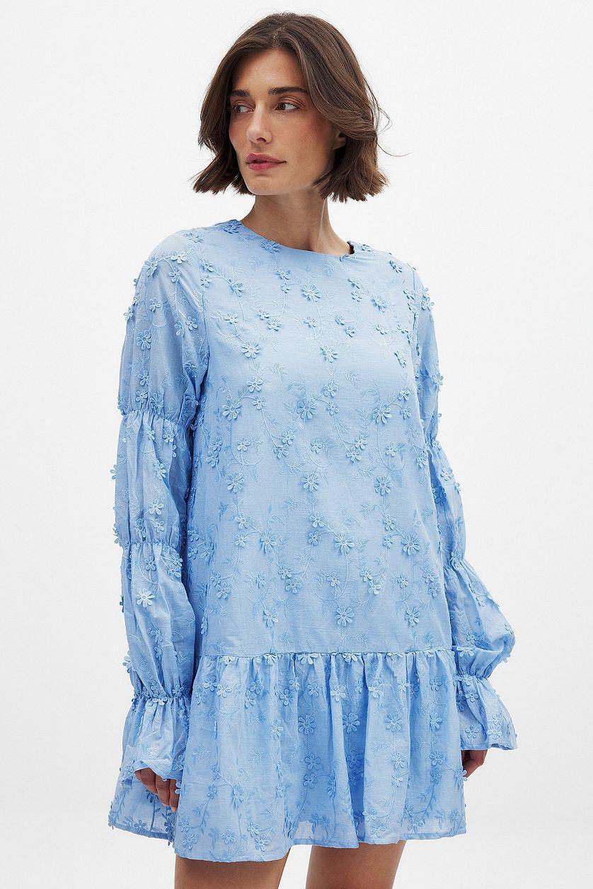 Sleeve Detail Deep Back Dress Product Image