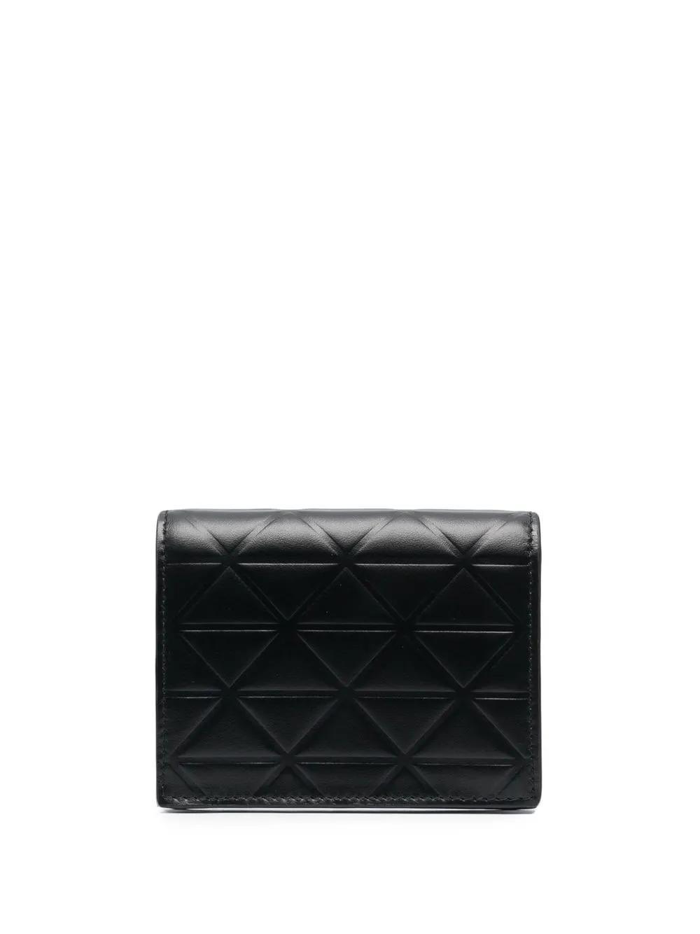 PRADA Triangle-logo Folded Wallet In Black Product Image