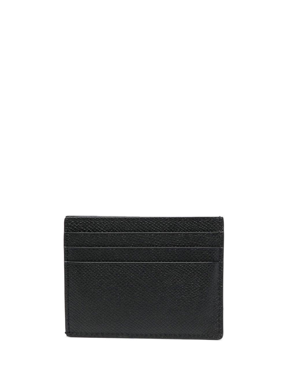 TOM FORD Logo-plaque Leather Cardholder In Black Product Image