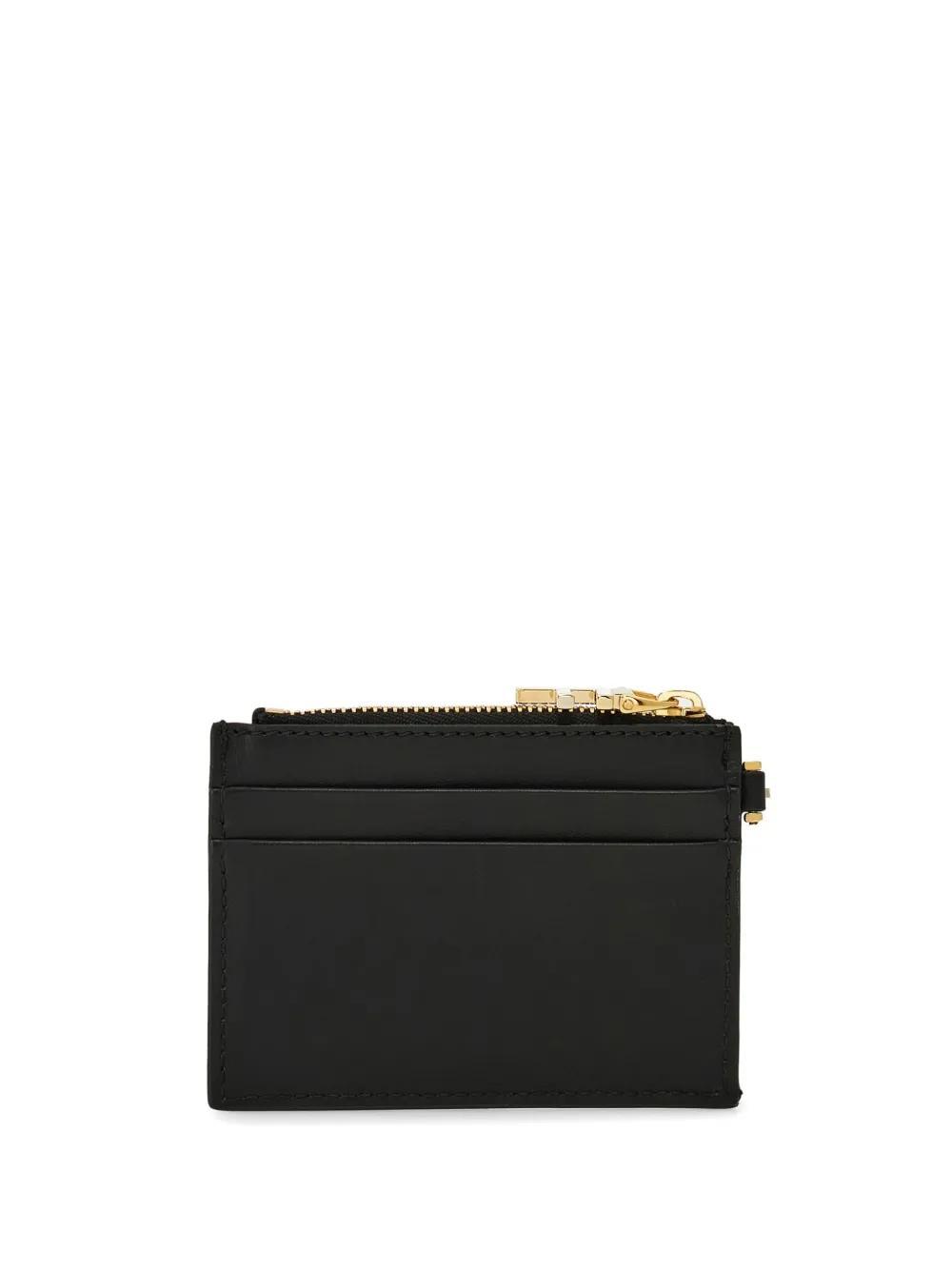 FERRAGAMO Leather Cardholder In Black Product Image