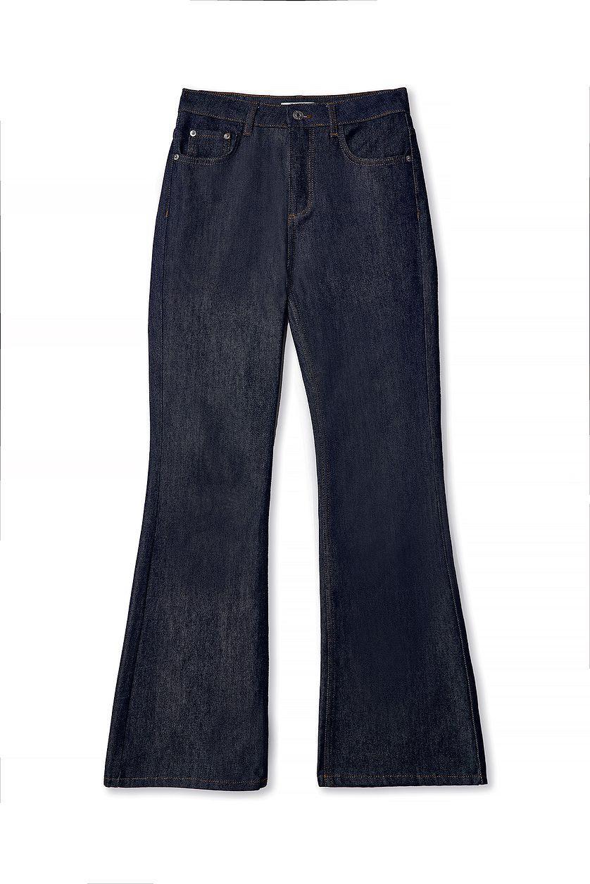 High Waist Flared Denim Product Image