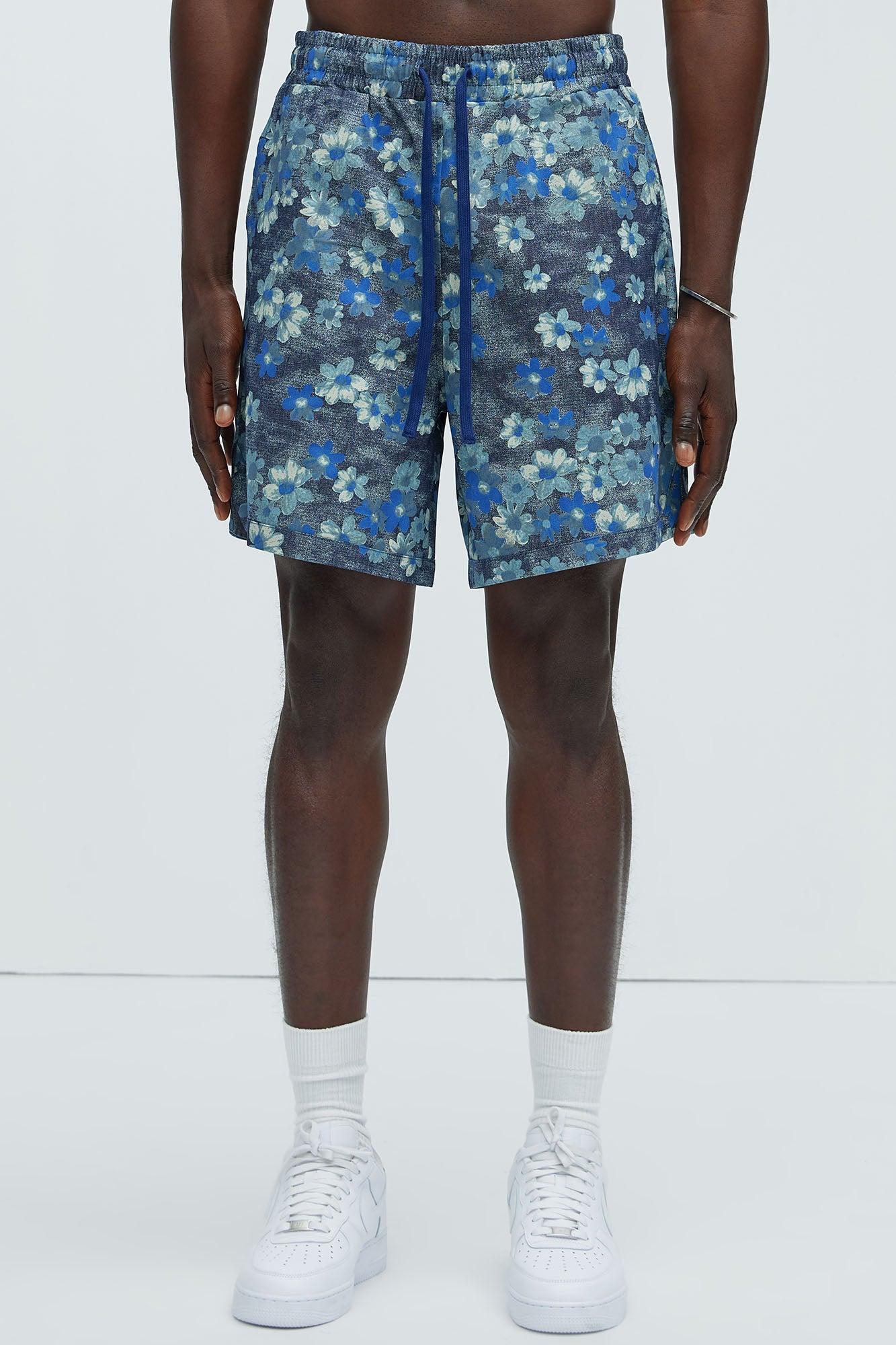 Paolo Floral Shorts - Blue Product Image